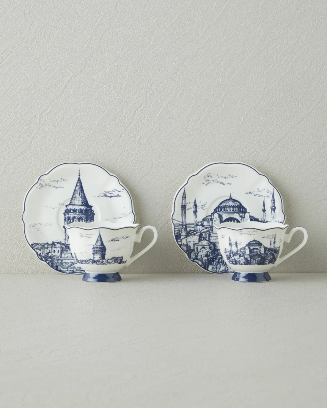 İstanbul Coffee Cup Set, 4 Pieces